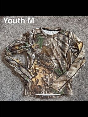 Realtree Youth Camo Long-Sleeve Performance Top